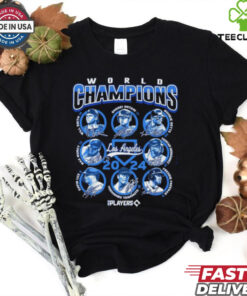 Los Angeles Dodgers Face 2024 World Series Champions Player Graphic T Shirt