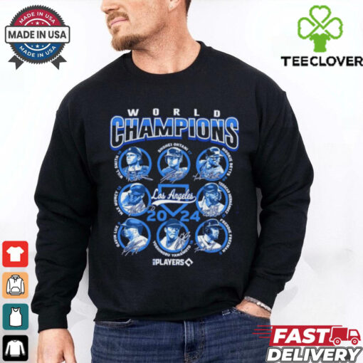 Los Angeles Dodgers Face 2024 World Series Champions Player Graphic T Shirt
