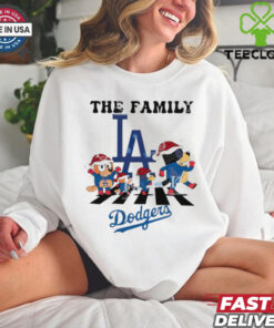 Los Angeles Dodgers Family Bluey Christmas Abbey Road shirt