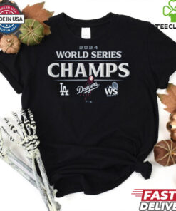 Los Angeles Dodgers Fanatics 2024 World Series Champions Big & Tall Logo T Shirt