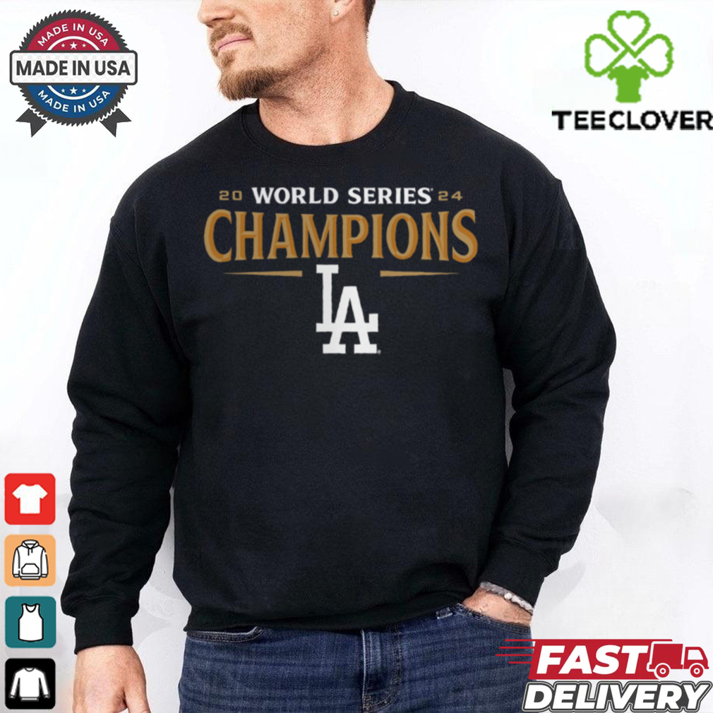 Los Angeles Dodgers Fanatics Black 2024 World Series Champions Jersey Roster T Shirt Los Angeles Dodgers Fanatics Black 2024 World Series Champions Jersey Roster T Shirt