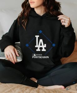 Los Angeles Dodgers Fanatics Branded Black 2023 Postseason Around The Horn Shirt