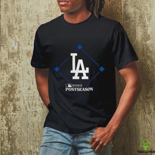 Los Angeles Dodgers Fanatics Branded Black 2023 Postseason Around The Horn Shirt