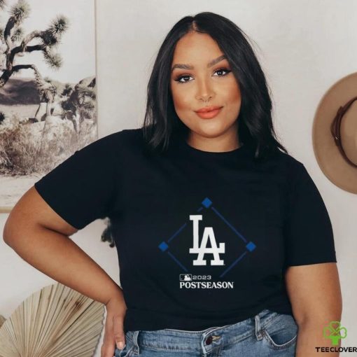 Los Angeles Dodgers Fanatics Branded Black 2023 Postseason Around The Horn Shirt