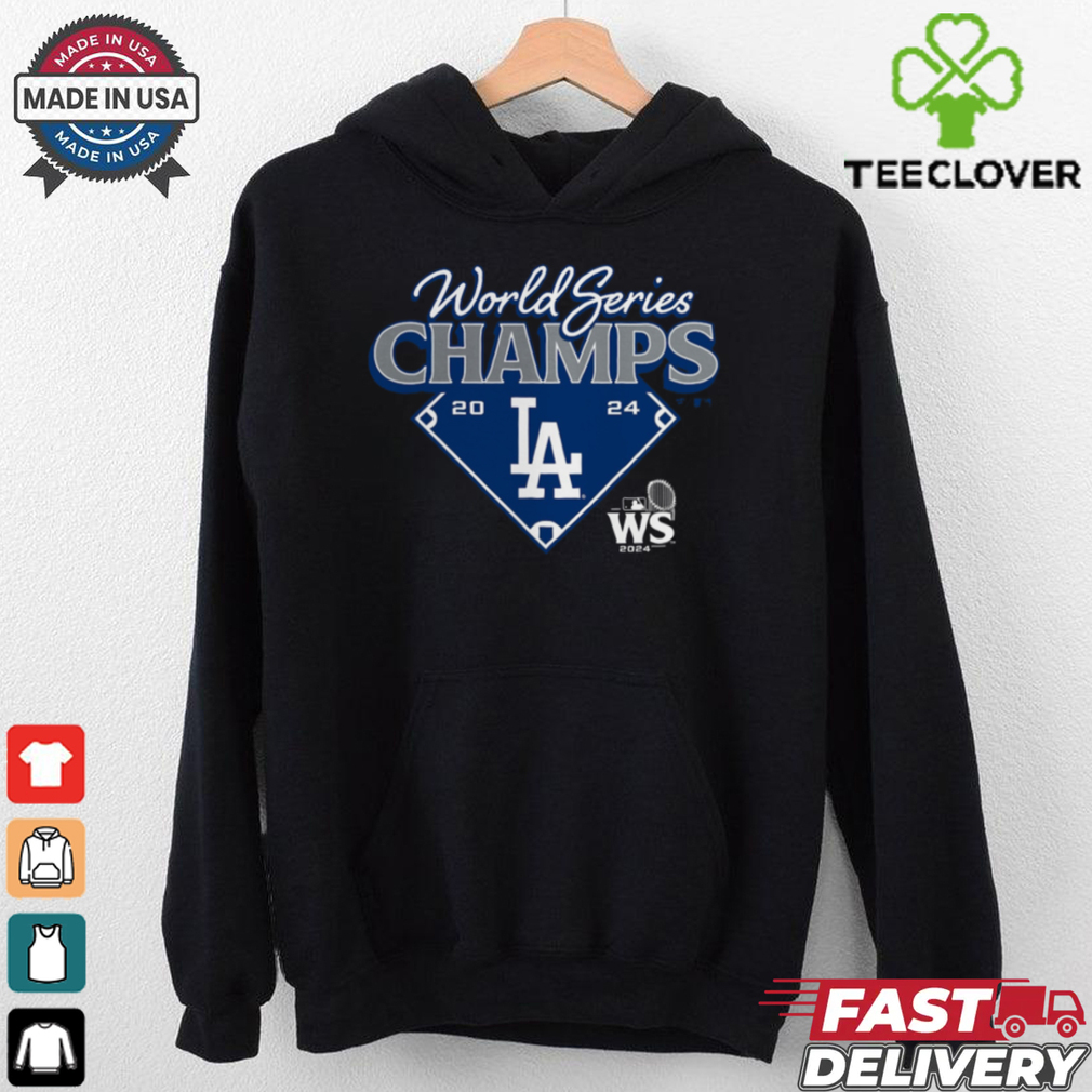 Los Angeles Dodgers Fanatics Heather Charcoal 2024 World Series Champions Shirt Los Angeles Dodgers Fanatics Heather Charcoal 2024 World Series Champions Shirt