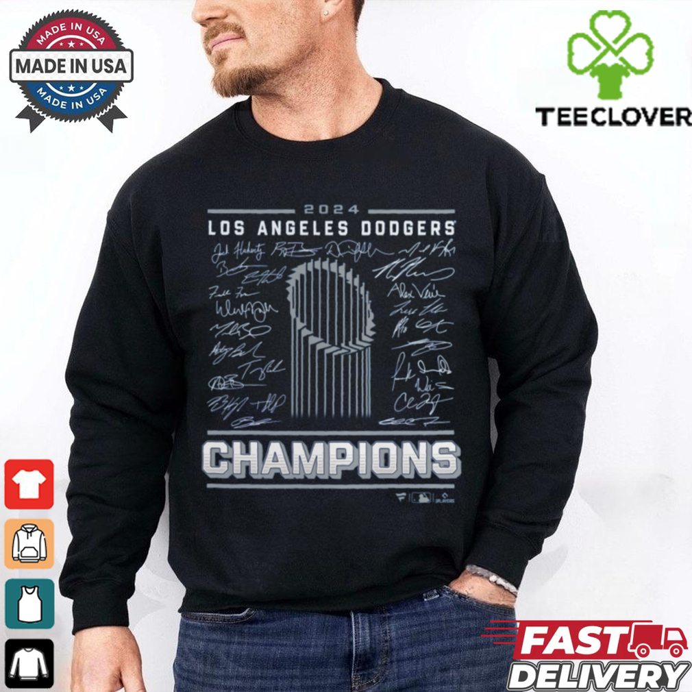 Los Angeles Dodgers Fanatics Royal 2024 World Series Champions Signature Roster T Shirt Los Angeles Dodgers Fanatics Royal 2024 World Series Champions Signature Roster T Shirt