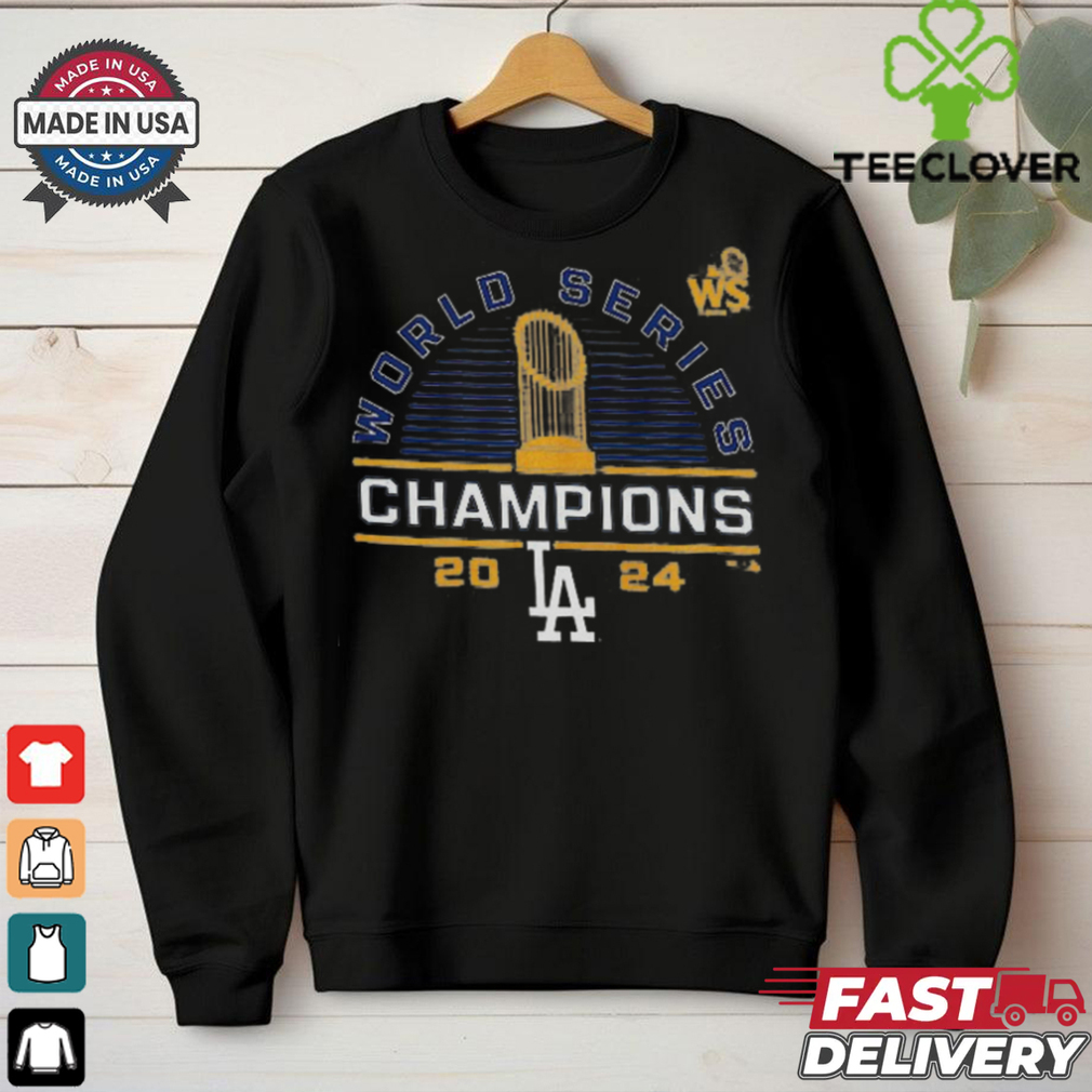 Los Angeles Dodgers Fanatics Youth 2024 World Series Champions Wild Pitch T Shirt Los Angeles Dodgers Fanatics Youth 2024 World Series Champions Wild Pitch T Shirt