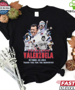 Los Angeles Dodgers Fernando Valenzuela Thank You Number 34 October 22 2024 Shirt