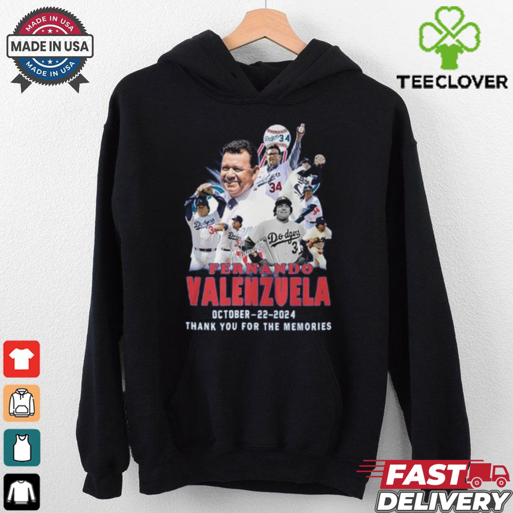 Los Angeles Dodgers Fernando Valenzuela Thank You Number 34 October 22 2024 Shirt Los Angeles Dodgers Fernando Valenzuela Thank You Number 34 October 22 2024 Shirt