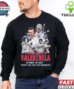 Los Angeles Dodgers Fernando Valenzuela Thank You Number 34 October 22 2024 Shirt
