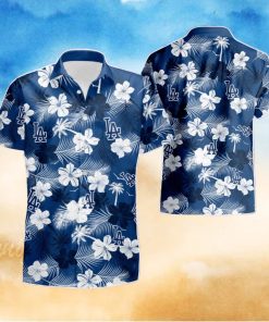 Los Angeles Dodgers Flower Hawaiian Shirt