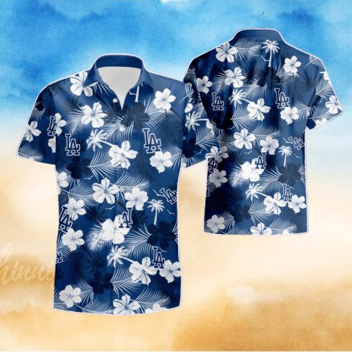 Los Angeles Dodgers Flower Hawaiian Shirt