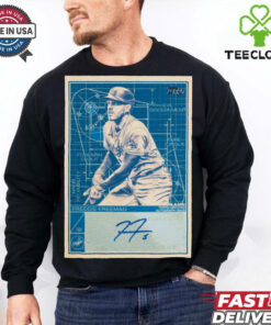 Los Angeles Dodgers Freddie Freeman Superstar Blueprint Autograph Signature t shirt