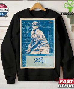 Los Angeles Dodgers Freddie Freeman Superstar Blueprint Autograph Signature t shirt