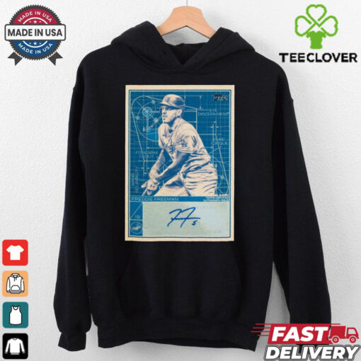 Los Angeles Dodgers Freddie Freeman Superstar Blueprint Autograph Signature t shirt