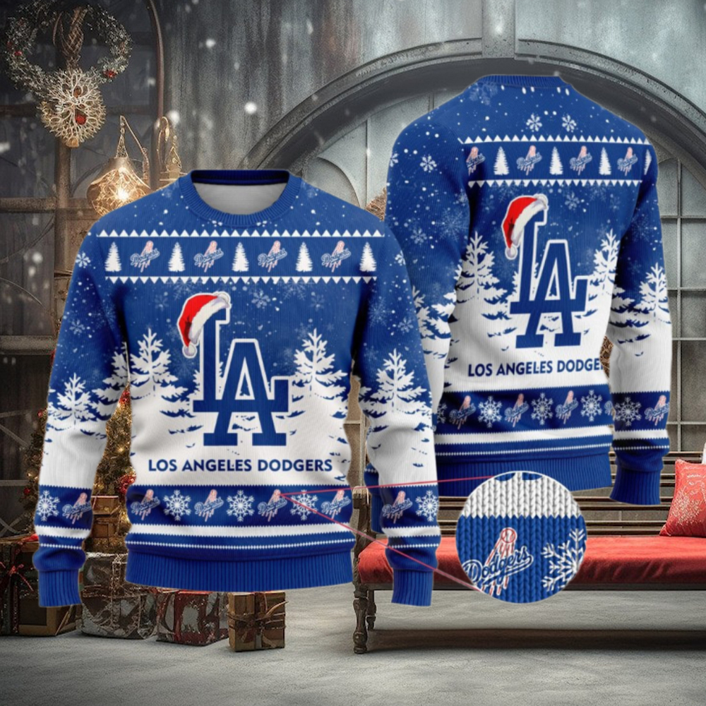 Los Angeles Dodgers Funny Christmas Ugly Sweater Los Angeles Dodgers Funny Christmas Ugly Sweater