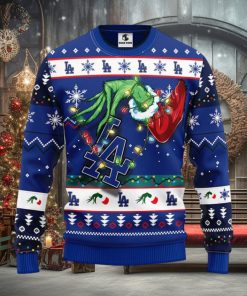 Los Angeles Dodgers Grinch Christmas Ugly Sweater