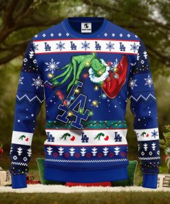 Los Angeles Dodgers Grinch Christmas Ugly Sweater