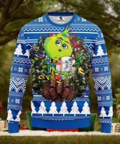 Los Angeles Dodgers Grinch Hug Christmas Ugly Sweater