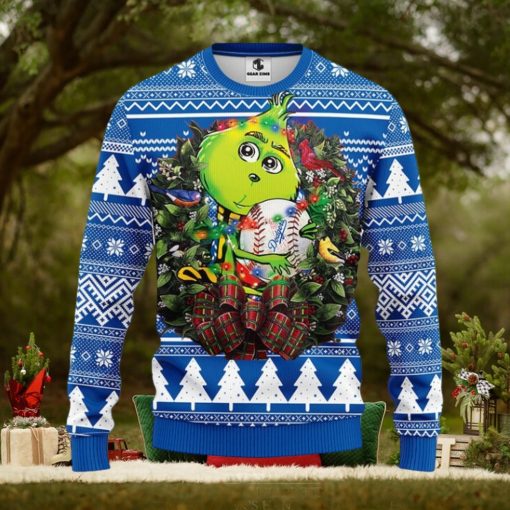 Los Angeles Dodgers Grinch Hug Christmas Ugly Sweater