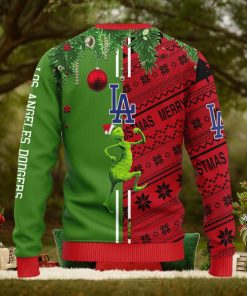 Los Angeles Dodgers Grinch & Scooby doo Christmas Ugly Sweater 1