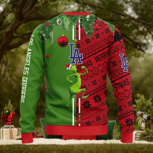 Los Angeles Dodgers Grinch & Scooby doo Christmas Ugly Sweater 1