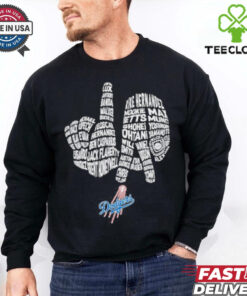 Los Angeles Dodgers Hand Sign World Series Shirt 1 Los Angeles Dodgers Hand Sign World Series Shirt