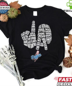 Los Angeles Dodgers Hand Sign World Series Shirt 3 Los Angeles Dodgers Hand Sign World Series Shirt