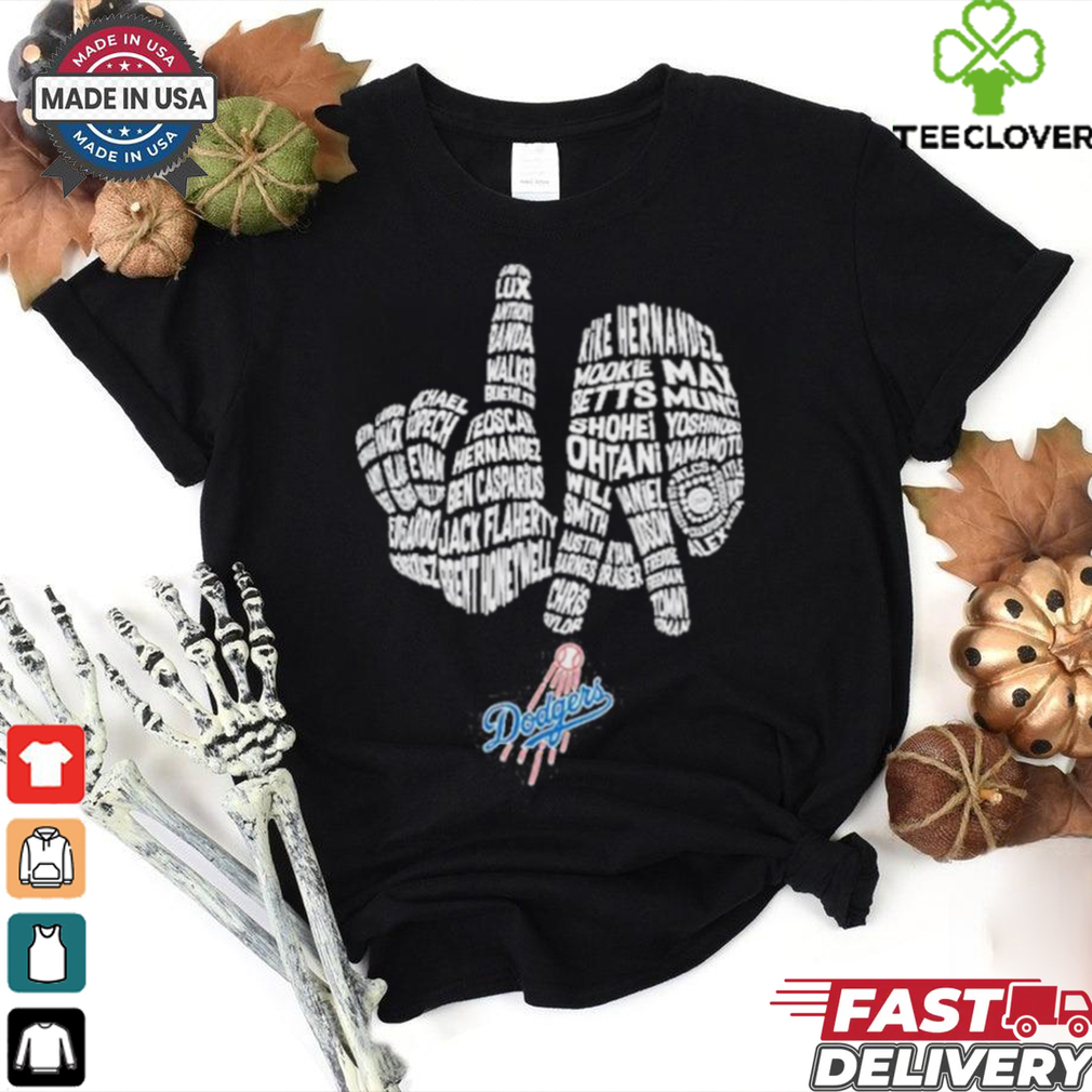 Los Angeles Dodgers Hand Sign World Series Shirt Los Angeles Dodgers Hand Sign World Series Shirt