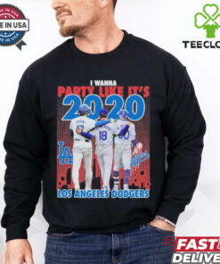 Los Angeles Dodgers I Wanna Party Like It’s 2020 Signatures Shirt