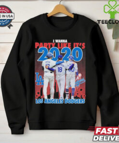 Los Angeles Dodgers I Wanna Party Like It’s 2020 Signatures Shirt