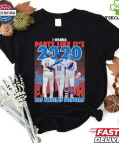Los Angeles Dodgers I Wanna Party Like It’s 2020 Signatures Shirt