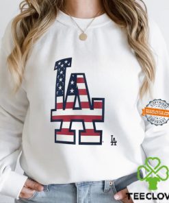 Los Angeles Dodgers L A logo x Flag of the United States shirt 1 Los Angeles Dodgers L A logo x Flag of the United States shirt