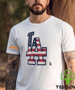 Los Angeles Dodgers L A logo x Flag of the United States shirt 2 Los Angeles Dodgers L A logo x Flag of the United States shirt