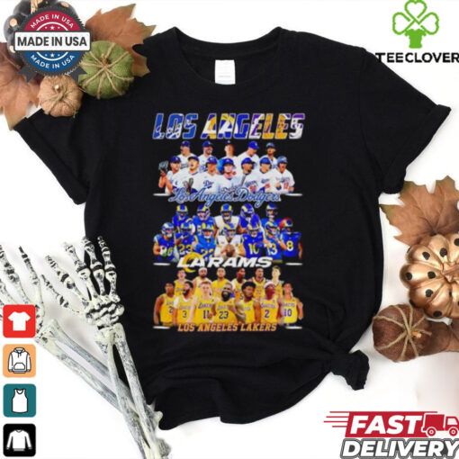 Los Angeles Dodgers Los Angeles Rams Los Angeles Lakers Los Angeles City 2024 shirt