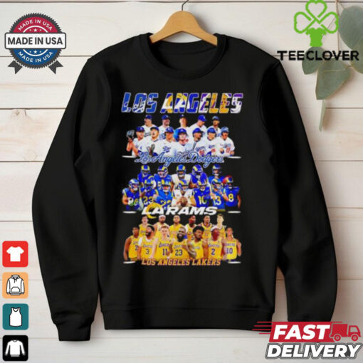 Los Angeles Dodgers Los Angeles Rams Los Angeles Lakers Los Angeles City 2024 shirt