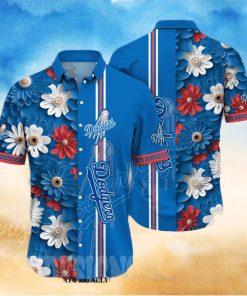 Los Angeles Dodgers MLB Floral Classic All Over Print Hawaiian Shirt
