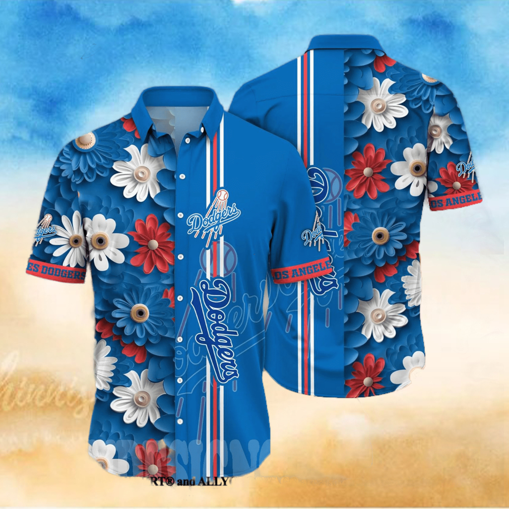 Los Angeles Dodgers MLB Flower All Over Printed Classic Hawaiian