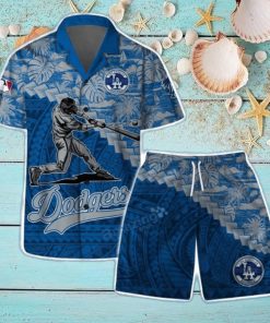 Los Angeles Dodgers MLB Flower 3D Life Style Summer Hawaiian Shirt & Short