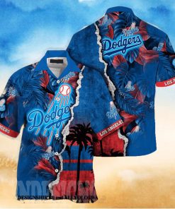 Los Angeles Dodgers MLB Flower Classic All Over Printed Hawaiian Shirt