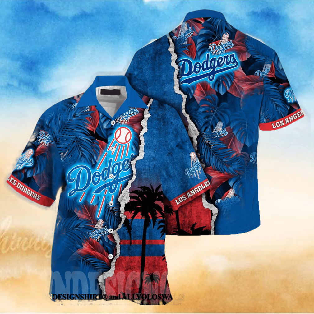 Los Angeles Dodgers MLB Flower Classic All Over Printed Hawaiian Shirt Los Angeles Dodgers MLB Flower Classic All Over Printed Hawaiian Shirt