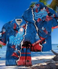 Los Angeles Dodgers MLB Flower Classic All Over Printed Hawaiian Shirt