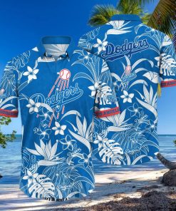 Los Angeles Dodgers MLB Flower Full Printing Classic Hawaiian Shirt