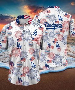 Los Angeles Dodgers MLB Happy 4th Of July USA Hawaiian Shirt Happy Holiday Gift