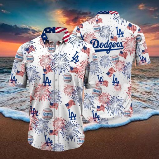 Los Angeles Dodgers MLB Happy 4th Of July USA Hawaiian Shirt Happy Holiday Gift