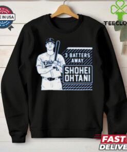 Los Angeles Dodgers MLB Shohei Ohtani Tracker 3 Batters Away t shirt