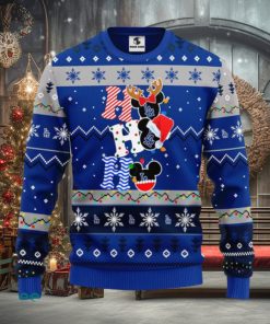 Los Angeles Dodgers MLB Team HoHoHo Mickey Funny Xmas Christmas Gift Men And Women Ugly Christmas Sweater