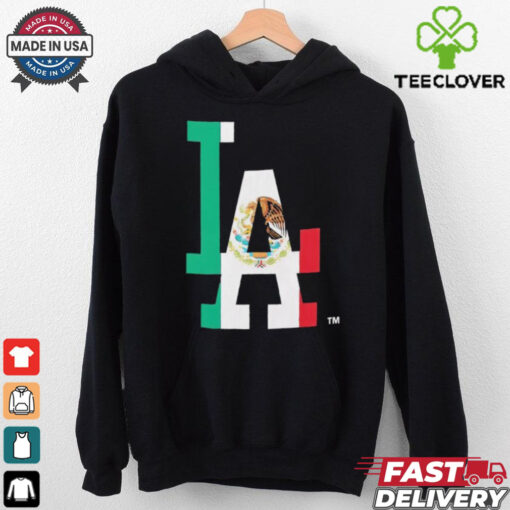 Los Angeles Dodgers Mexico flag logo shirt