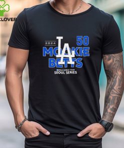 Los Angeles Dodgers Mookie Betts 50 Mlb World Tour Seoul Series Shirt