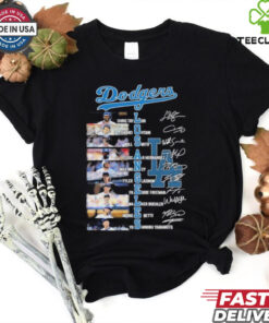 Los Angeles Dodgers NLCS Players Signatures Shirt